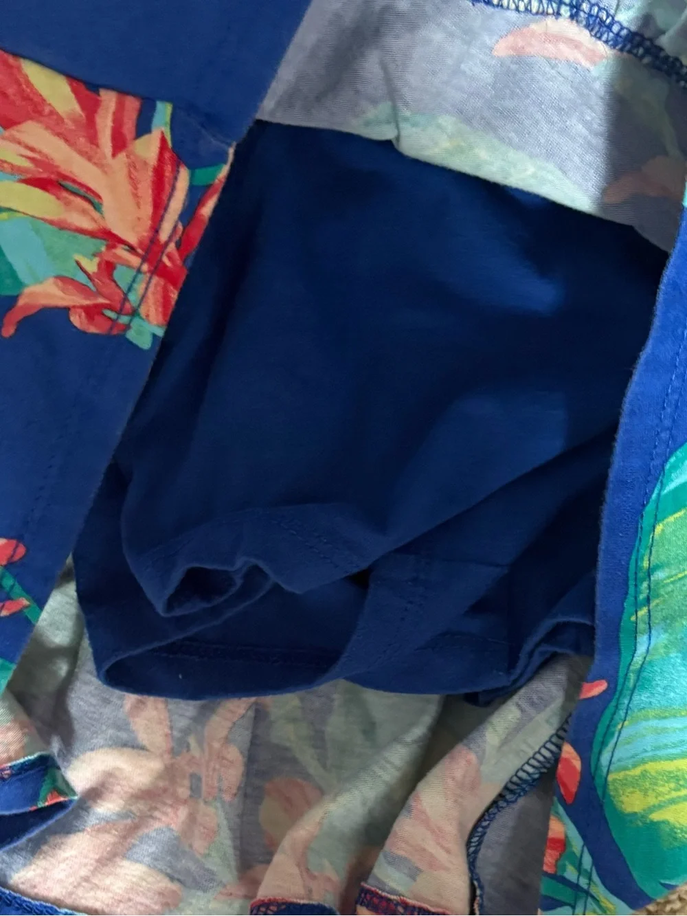 The Children's Place Blue Floral Skort with Pink & Green Accents